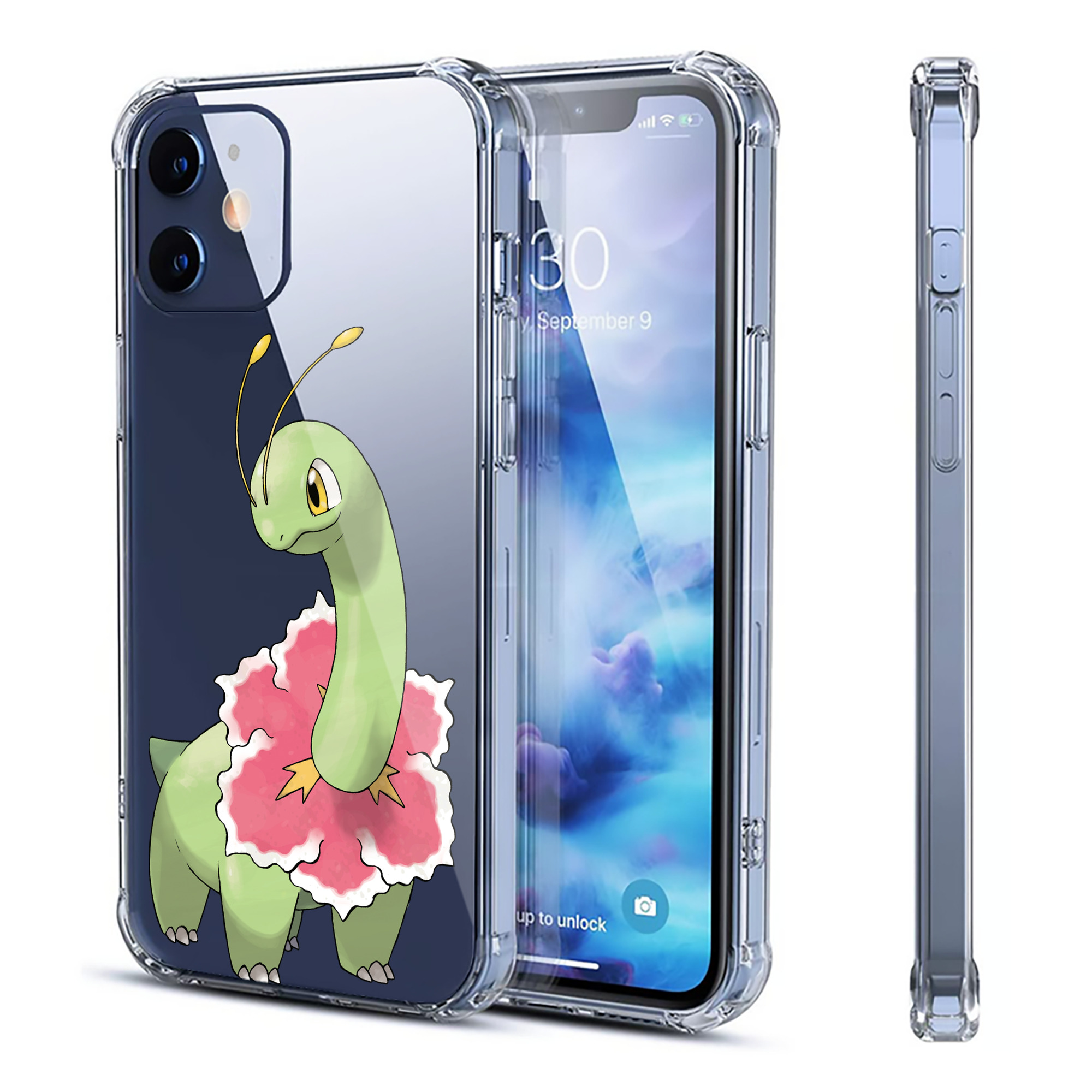 （画像用） ポケットモンスター Pokémon 【iPhone 12シリーズ対応】透明スマホケース（クリアソフトケース）